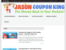 Tablet Screenshot of jasoncouponking.com